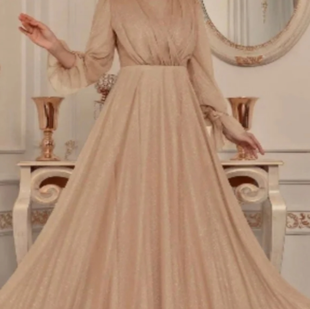 Champagne Sparkly Dress